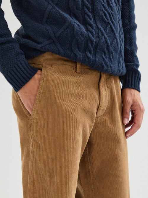 Pantalon chino en velours côtelé, MO Fashion - Kiabi