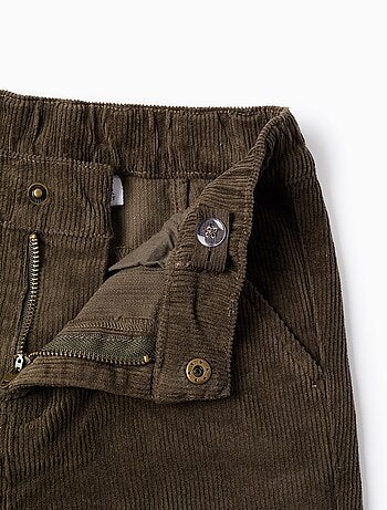 Pantalon Chino en Velours Côtelé