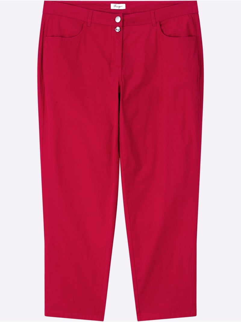 Pantalon Chino Forme Chino Décontractée - Taille Standard - Sheego Rouge - Kiabi