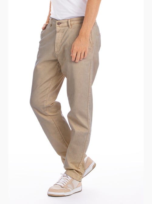 Pantalon chino gabardine stretch CHINO - Kiabi