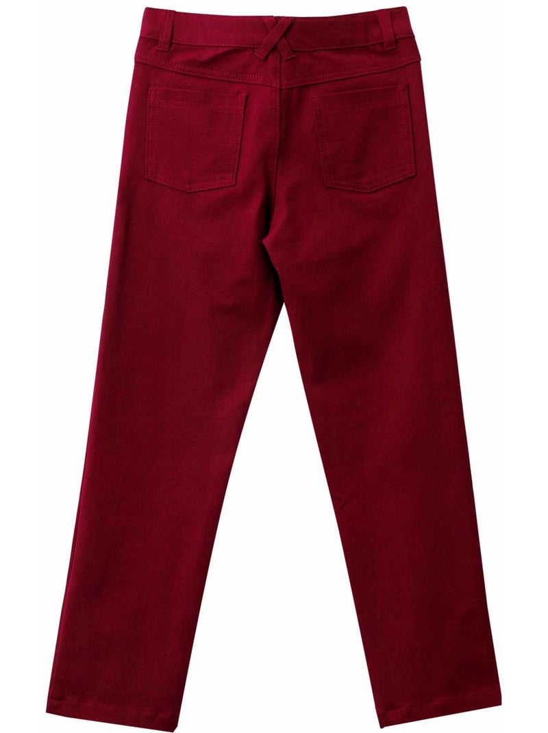 Pantalon Chino Garçon  Rouge Bdx  SAINCLAIR - La Faute à Voltaire Bordeaux - Kiabi