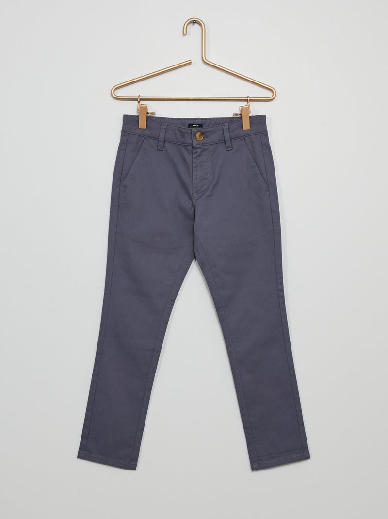 Pantalon chino gris foncé - Kiabi