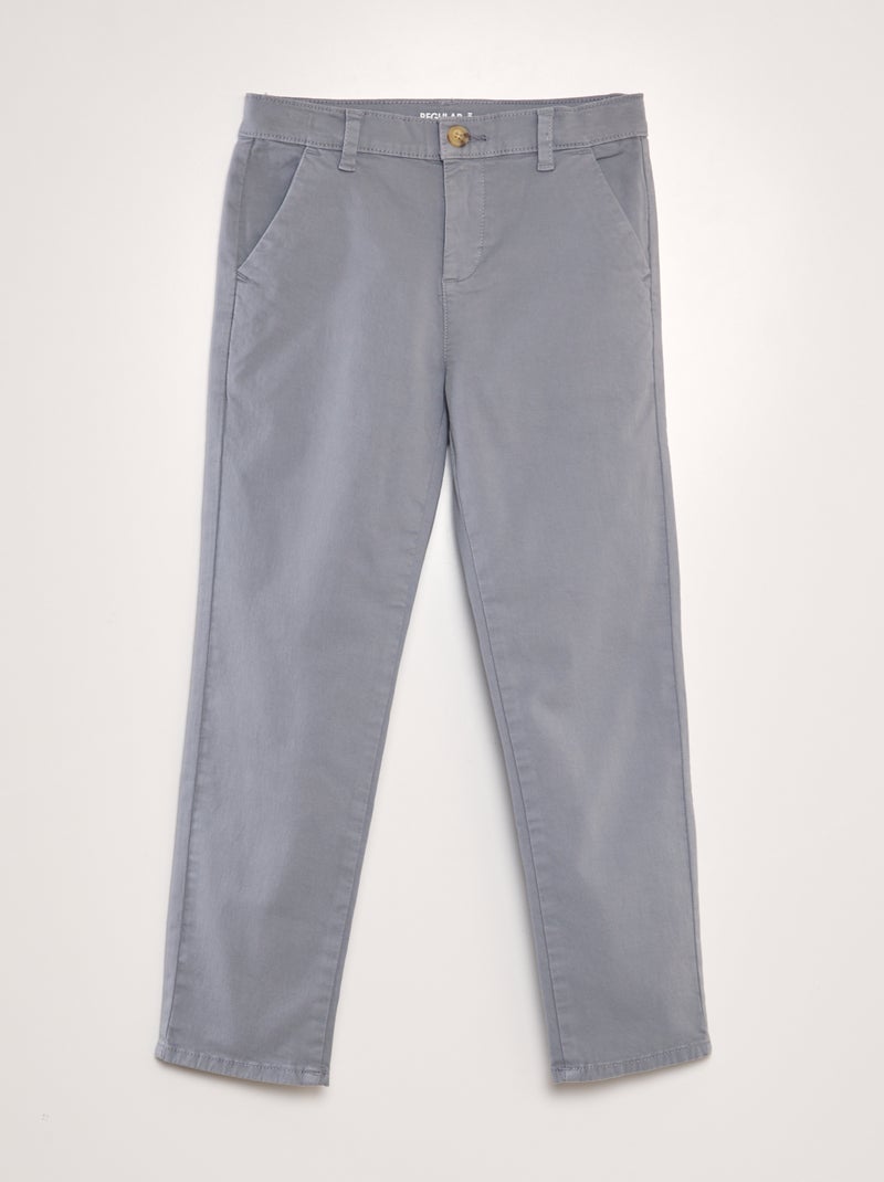 Pantalon chino Gris - Kiabi