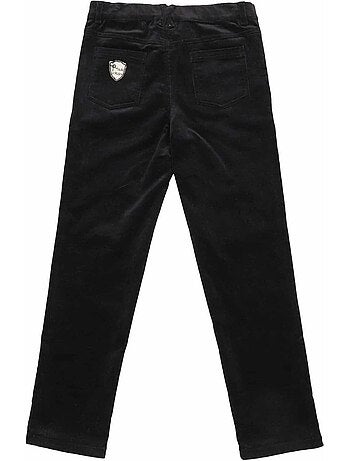 Pantalon chino hiver garçon | velours noir | sainclair - la faute à voltaire - [couleur]
