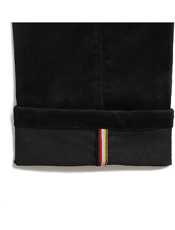 Pantalon chino hiver garçon | velours noir | sainclair - la faute à voltaire - [couleur]