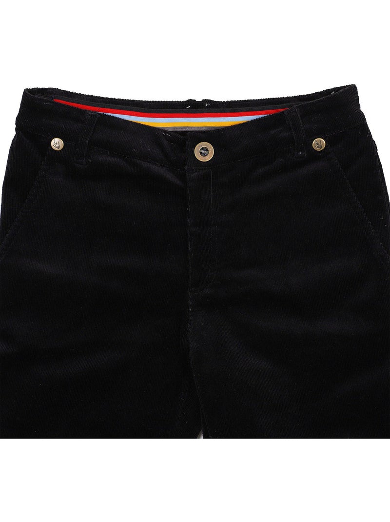 Pantalon Chino Hiver   Velours   SAINCLAIR - La Faute à Voltaire Noir - Kiabi
