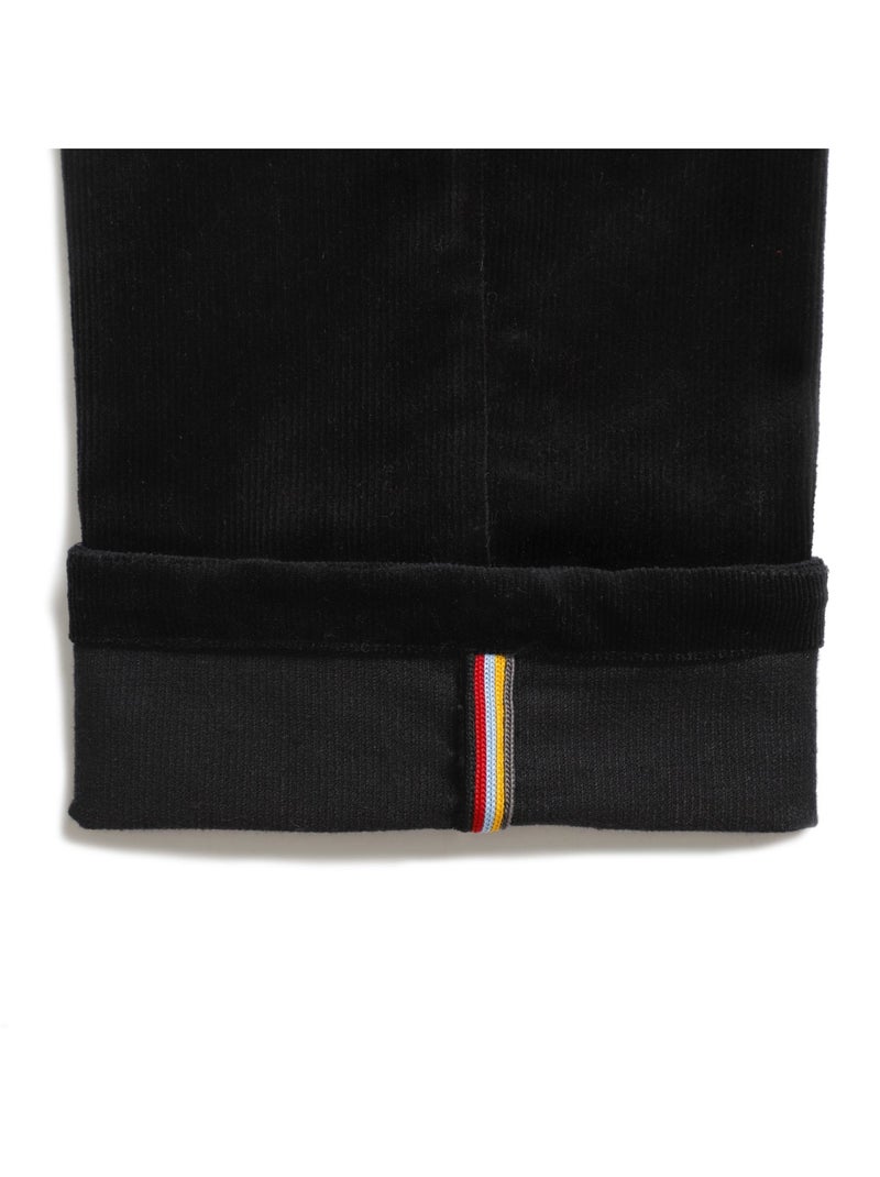 Pantalon Chino Hiver   Velours   SAINCLAIR - La Faute à Voltaire Noir - Kiabi