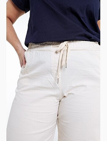 Pantalon chino jambe large uni PAPRIKA