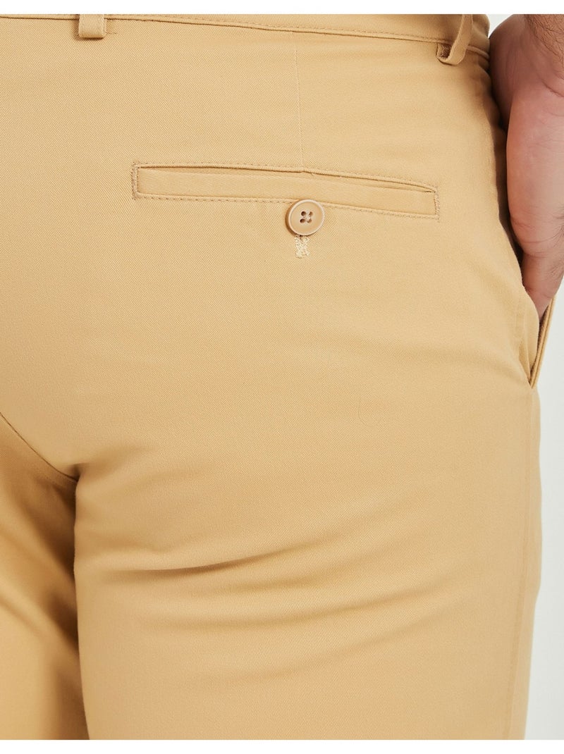 PANTALON CHINO Kebello Beige - Kiabi