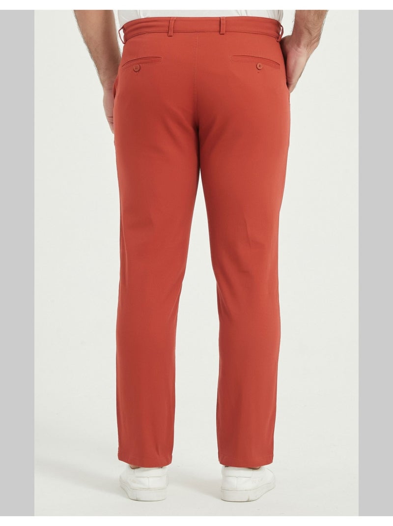 PANTALON CHINO Kebello Rouge - Kiabi