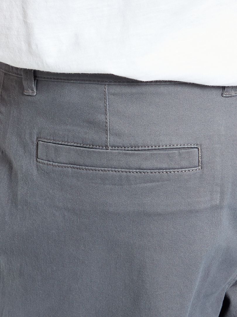 Pantalon KIABI Homme  Pantalon chino regular L38 +1m95 gris