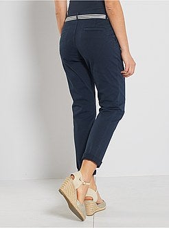 Pantalon chino maternité + ceinture - Kiabi