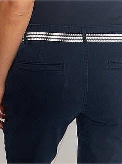 Pantalon chino maternité + ceinture - Kiabi