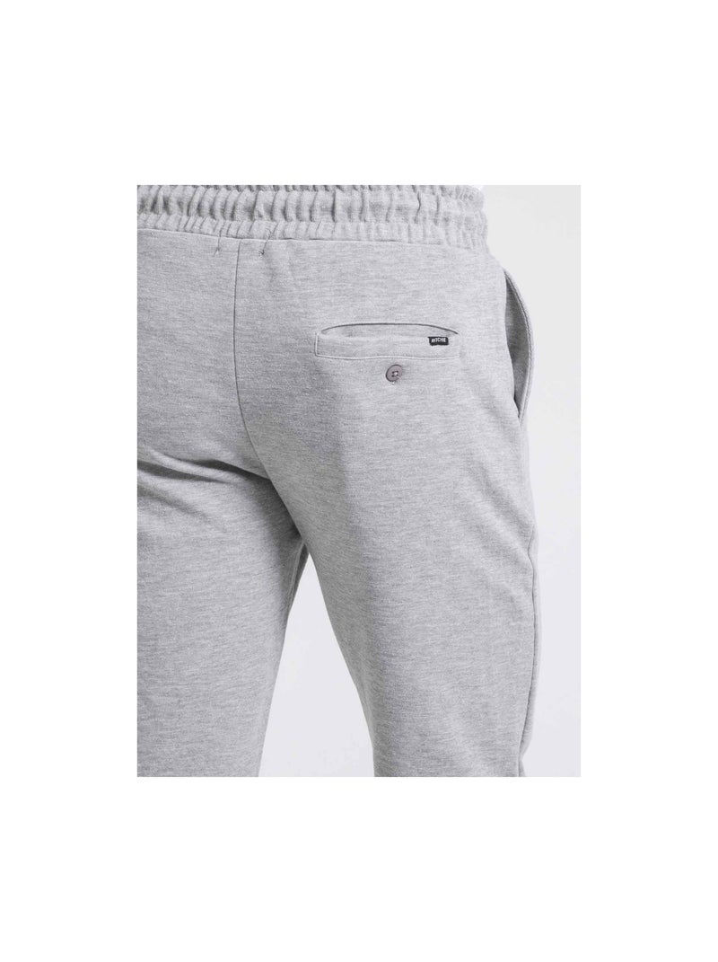 Pantalon chino molleton VICTORIAVIL Gris - Kiabi