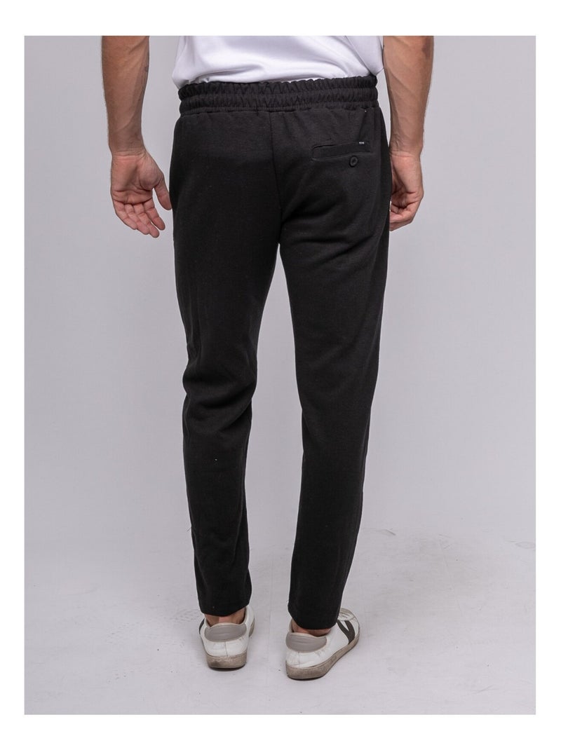 Pantalon chino molleton VICTORIAVIL Noir - Kiabi