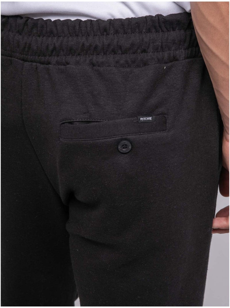 Pantalon chino molleton VICTORIAVIL Noir - Kiabi