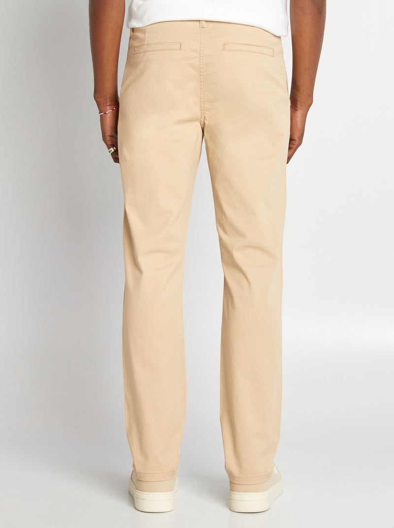 Pantalon chino multipoches Beige - Kiabi