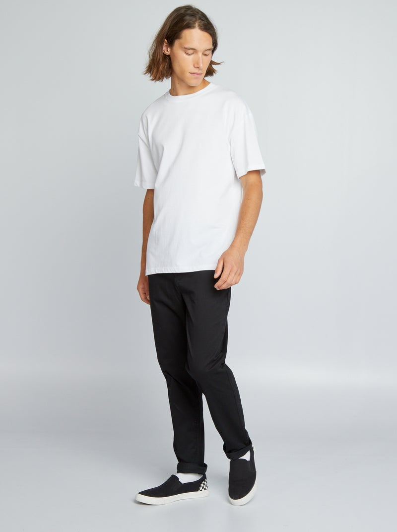 Pantalon chino noir - Kiabi