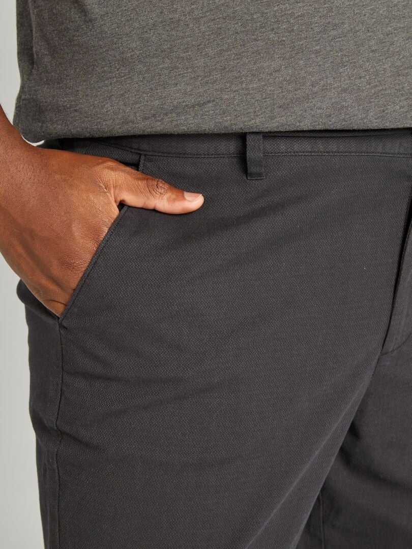 Pantalon large pour fille noir avec taille ajustable | tuc tuc