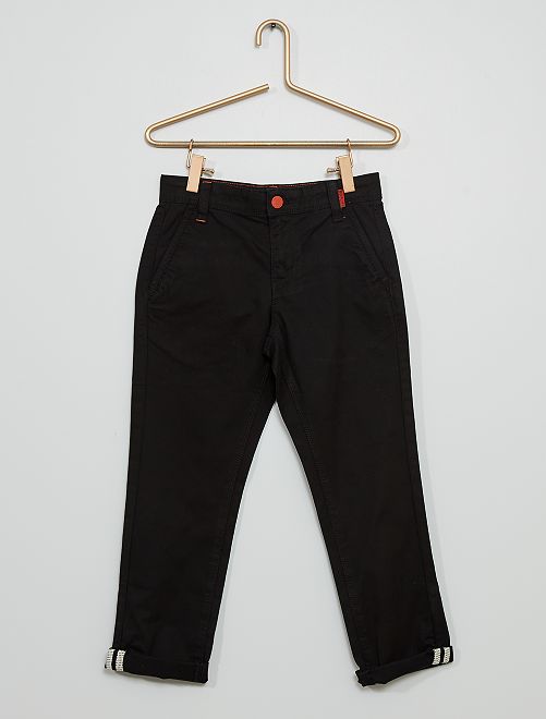 Pantalon chino                             noir 
