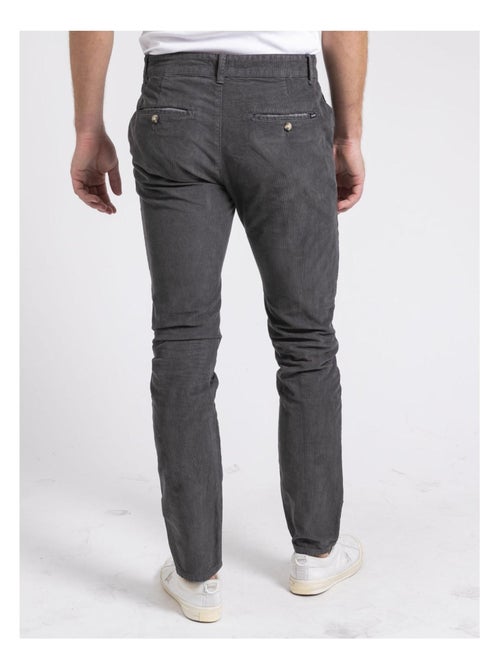 Pantalon chino pur coton velours côtelé VARENNES - Kiabi