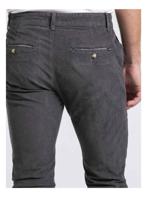 Pantalon chino pur coton velours côtelé VARENNES - Kiabi