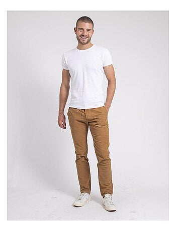 Pantalon chino pur coton velours côtelé VARENNES