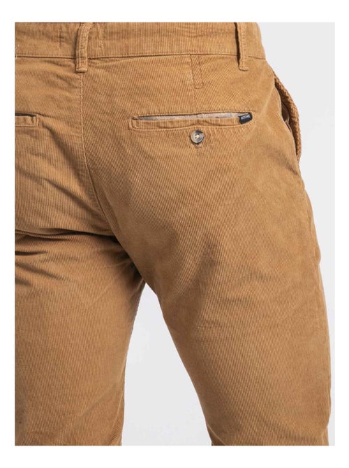 Pantalon chino pur coton velours côtelé VARENNES - Kiabi