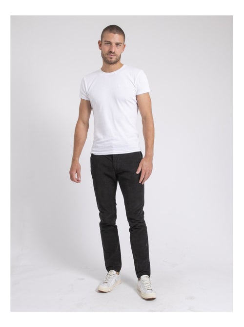 Pantalon chino pur coton velours côtelé VARENNES - Kiabi