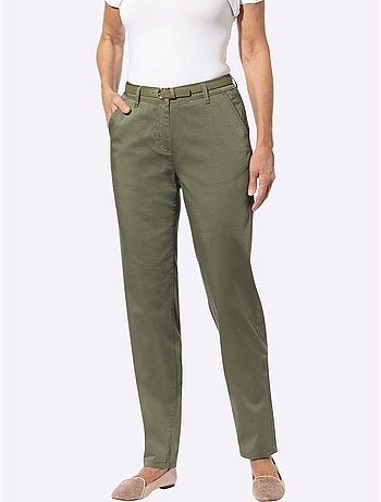 Pantalon chino qualité coton doux sur la peau - taille courte - witt