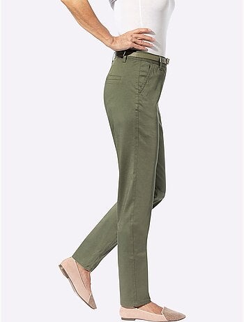 Pantalon chino qualité coton doux sur la peau - taille courte - witt