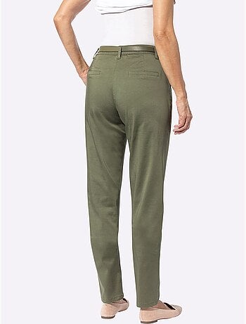 Pantalon chino qualité coton doux sur la peau - taille courte - witt