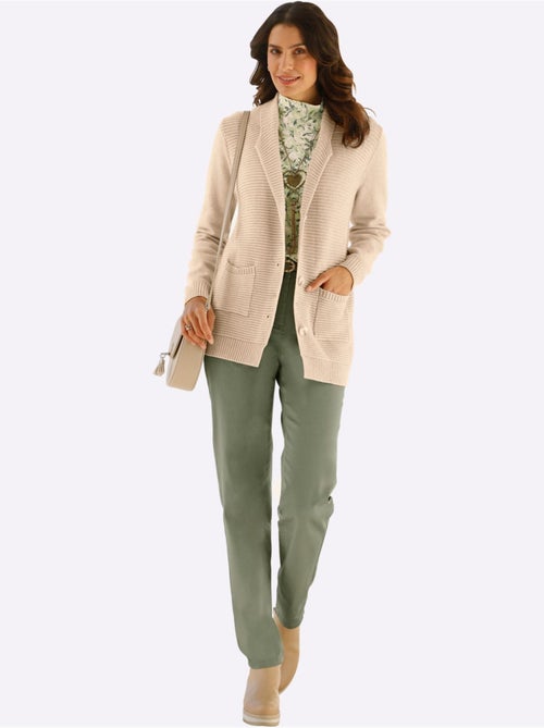 Pantalon chino qualité coton doux sur la peau - taille courte - witt - Kiabi Pantalon chino qualité coton doux sur la peau - taille courte - witt - Kiabi