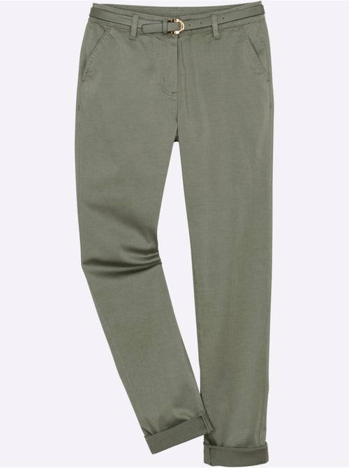 Pantalon chino qualité coton doux sur la peau - taille courte - witt - Kiabi Pantalon chino qualité coton doux sur la peau - taille courte - witt - Kiabi