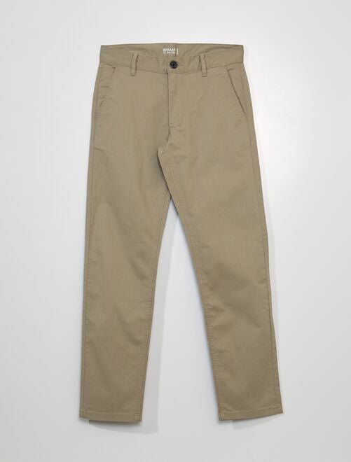 Pantalon chino regular - L32 - Kiabi