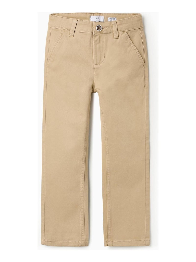 Pantalon chino, sergé, coupe étroite FRENCH CONNECTION Beige - Kiabi