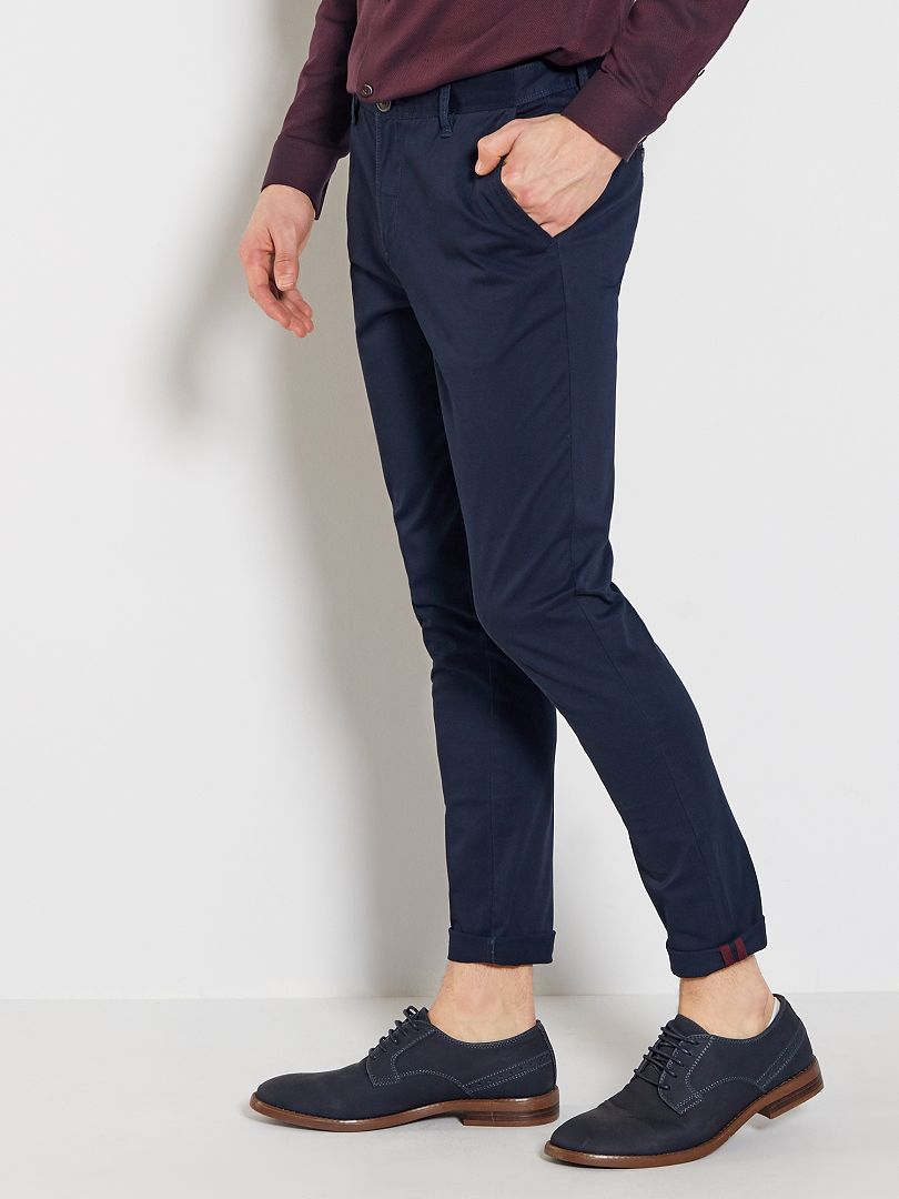 Pantalon chino bleu marine - Brentiny Paris