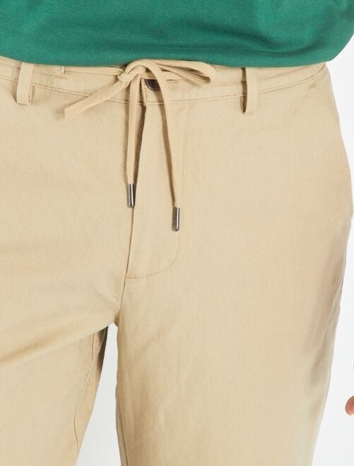 Pantalon en lin Kiabi