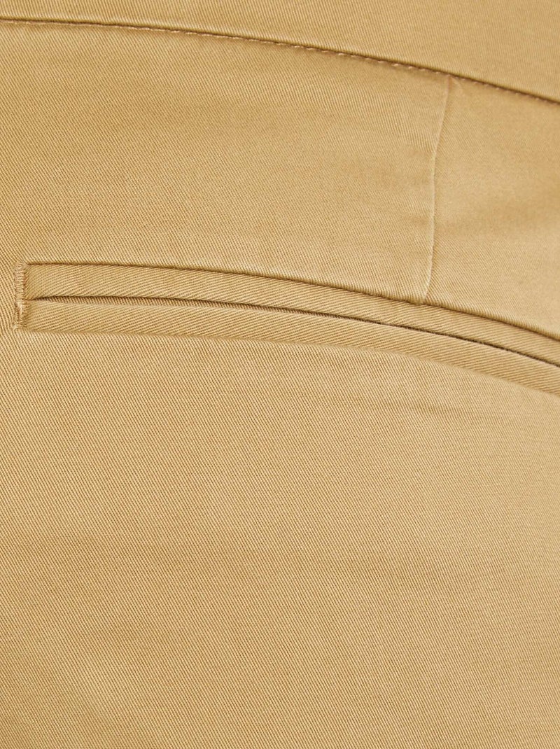 Pantalon chino slim beige - Kiabi