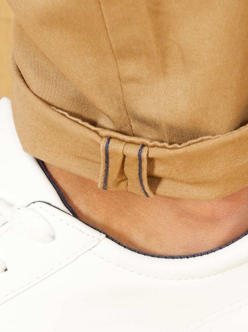 Pantalon chino slim beige - Kiabi