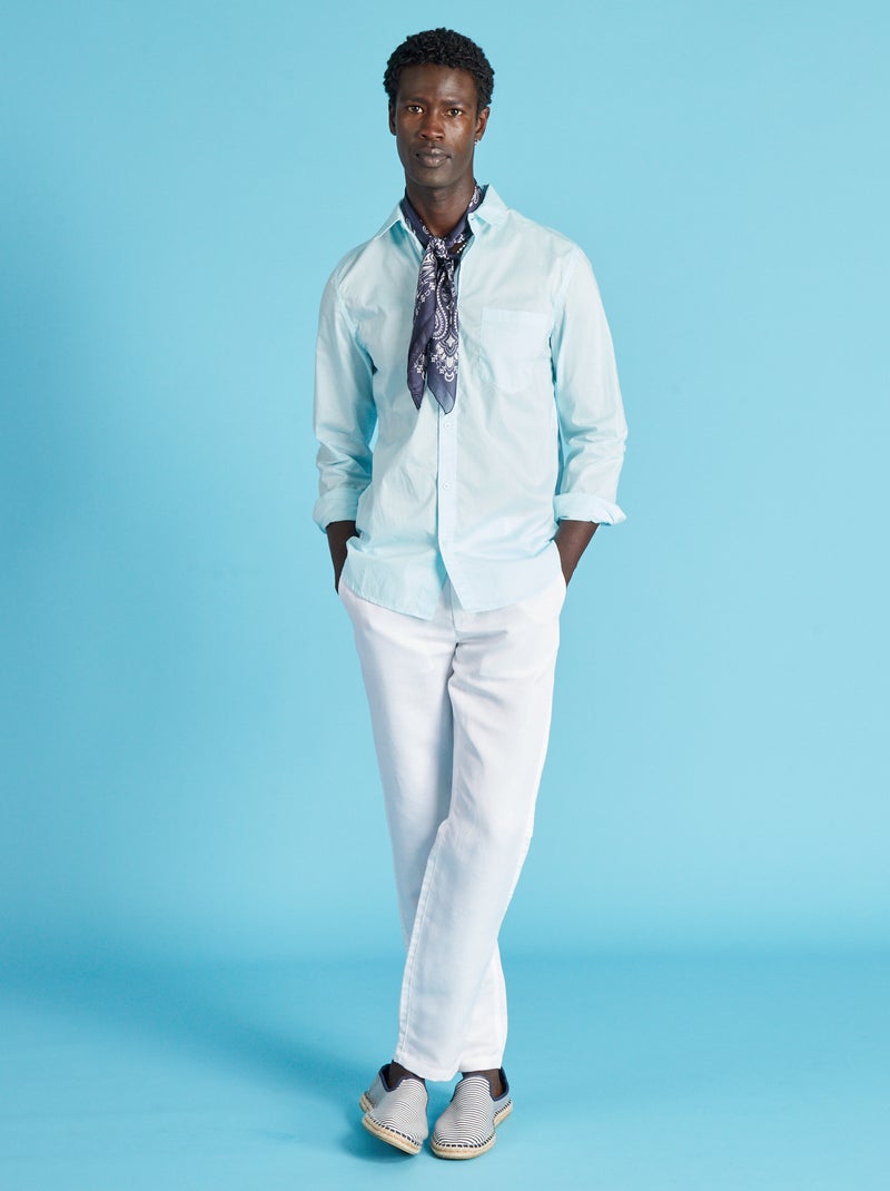 Pantalon chino slim blanc - Kiabi