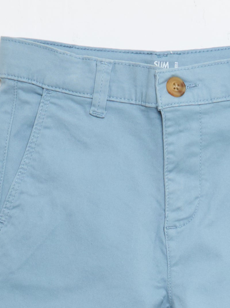 Pantalon chino slim Bleu - Kiabi