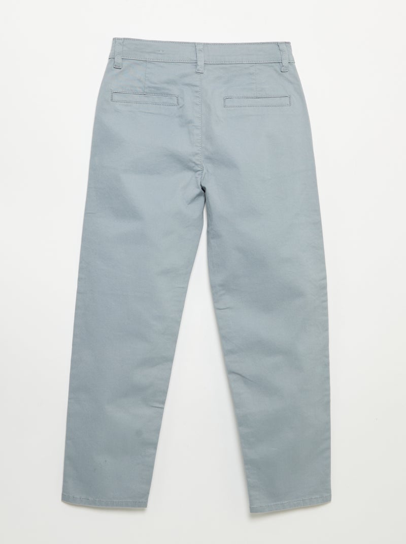 Pantalon chino slim Bleu - Kiabi