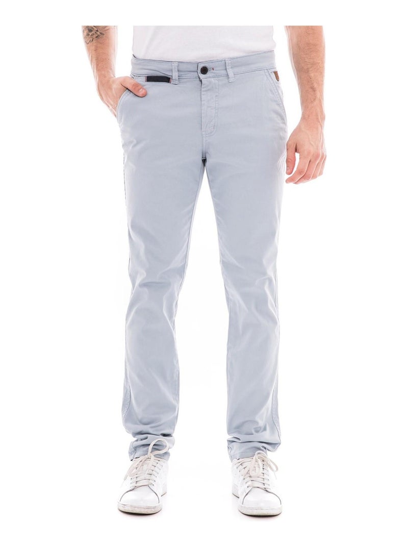 Pantalon chino slim CARLTON Bleu ciel - Kiabi
