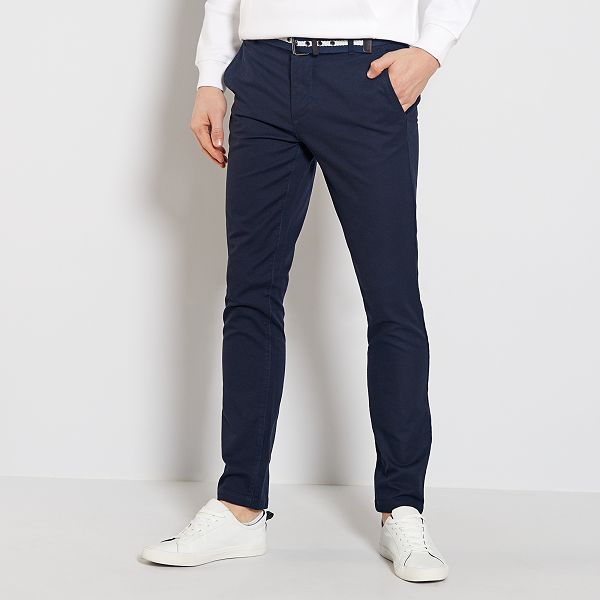 pantalon homme bleu marine