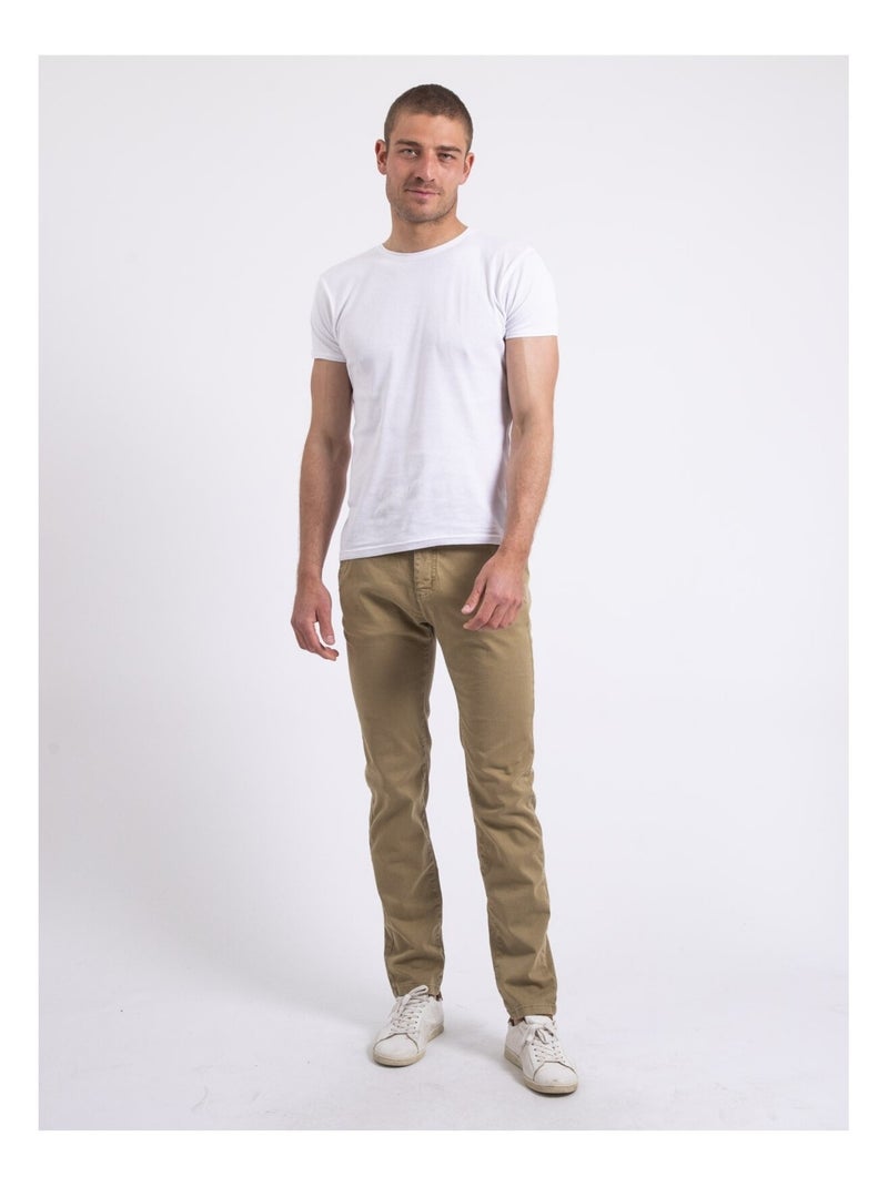 Pantalon chino slim CODY Beige - Kiabi