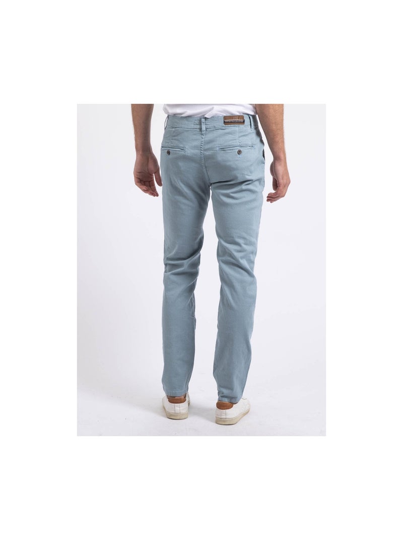 Pantalon chino slim CODY Bleu ciel - Kiabi