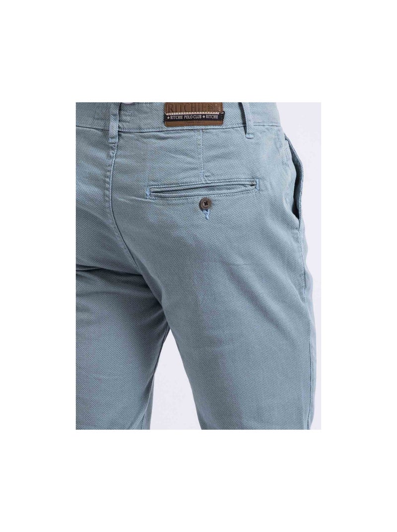 Pantalon chino slim CODY Bleu ciel - Kiabi