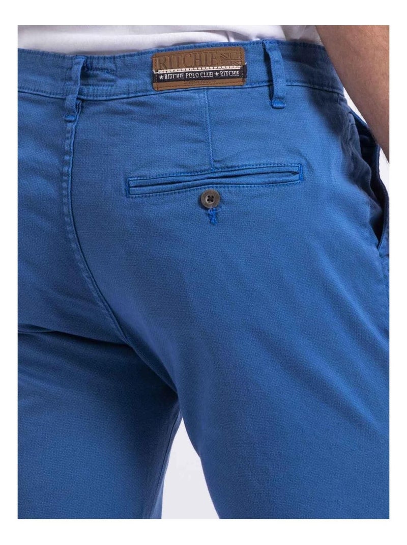 Pantalon chino slim CODY Bleu roi - Kiabi