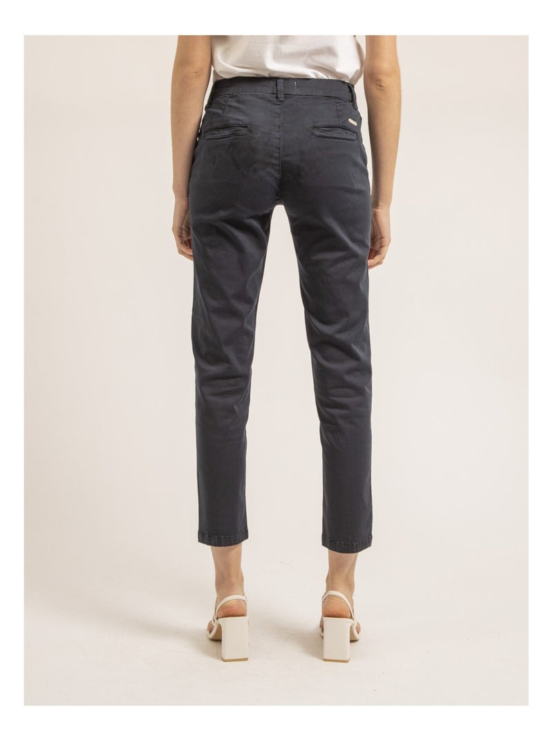 Pantalon chino slim EILYN Bleu marine - Kiabi